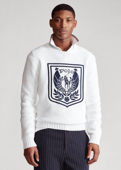 Men's Polo Ralph Lauren Uni Crest Sweater | 092864OVB